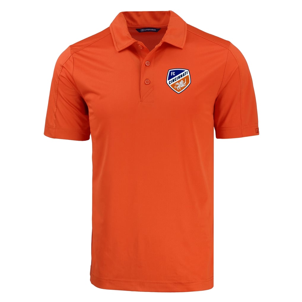  FC Cincinnati Cutter & Buck Prospect Eco Textured Stretch Recycled Polo - Orange